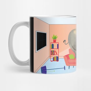 Elephant in the Room Funny Design Mug